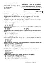 Đề thi Học kì 1 Lịch sử 10 năm 2025-2026 trường THPT Số 1 Lê Hồng Phong (Đắk Lắk)